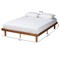 Baxton Studio Winston MidCentury Modern Walnut Brown Finished Wood King Size Platform Bed frame 222-11889-ZORO - alternate 6